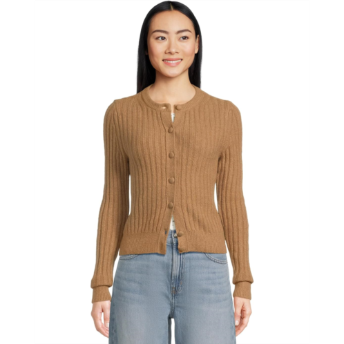 Womens Madewell Long Sleeve Cozy Cotton Ribbed Cardigan