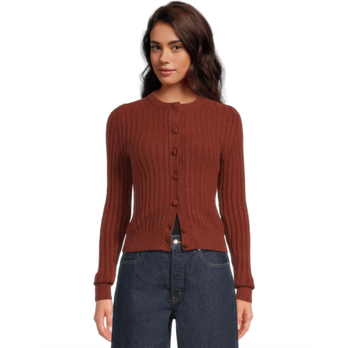 Womens Madewell Long Sleeve Cozy Cotton Ribbed Cardigan