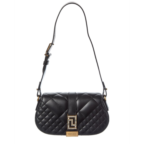 Versace ! logo leathe shoulder bag