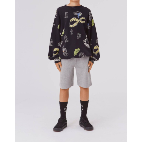 Molo axon sweatshorts in grey melange