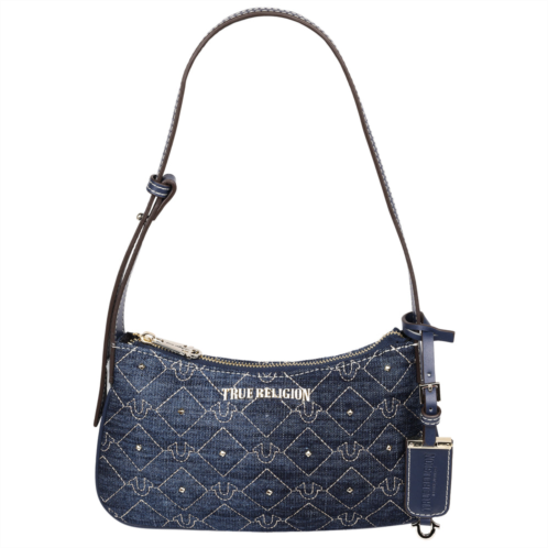 True Religion studded denim shoulder bag