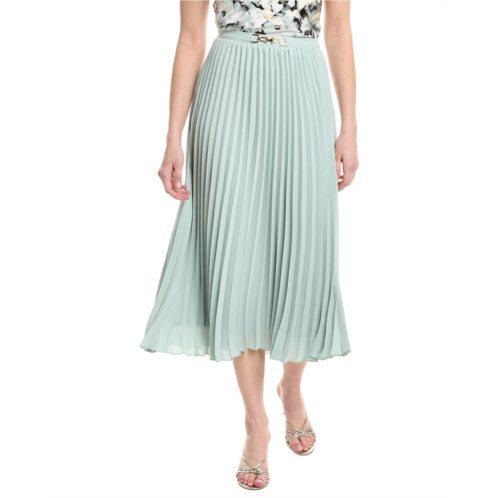 Anne Klein pull on belt pleated skirt