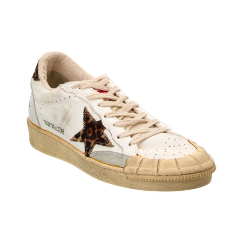 Golden Goose ballstar leather & haircalf sneaker