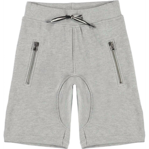 Molo boys ashton shorts in grey melange