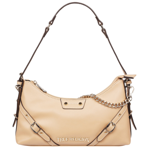 True Religion smooth pu belted shoulder bag