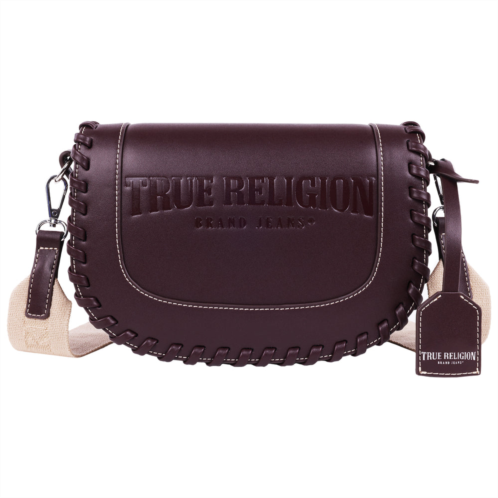 True Religion whip stitch saddle bag