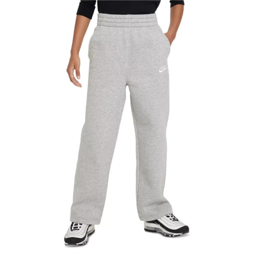 Nike kids sportswear club fleece fd2927-063 sweatpant gray wide-leg srt385