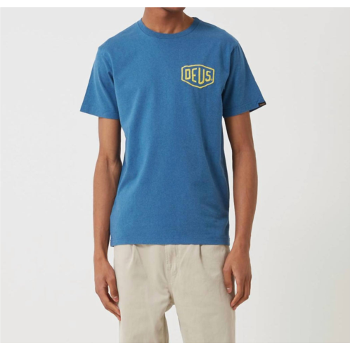 Deus ex Machina premium venice tee in dark blue marl