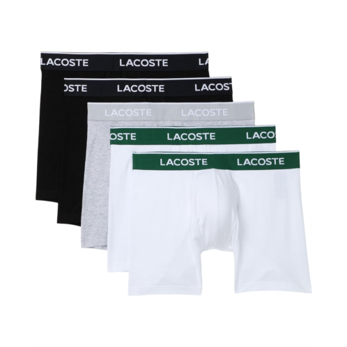 Mens Lacoste 5-Pack Cotton Boxer Briefs