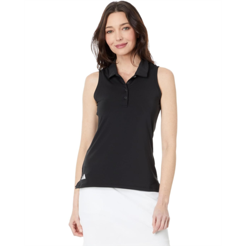 Womens adidas Golf Ultimate365 Solid Sleeveless Golf Polo Shirt