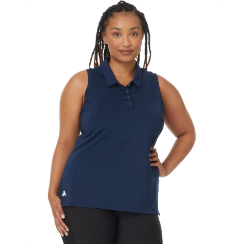 Womens adidas Golf Ultimate365 Solid Sleeveless Golf Polo Shirt