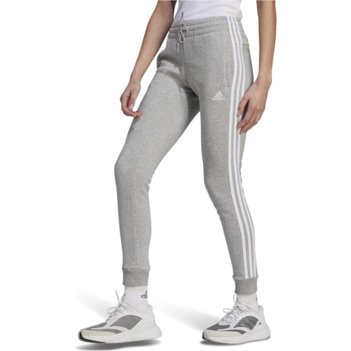 Womens adidas 3-Stripes Fleece Cuffed Pants