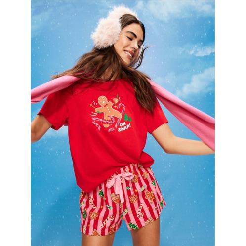 OldNavy Flannel Boxer Pajama Shorts for Women