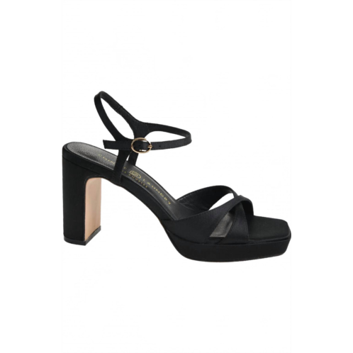 CHINESE LAUNDRY womens gracie satin platform heels in black