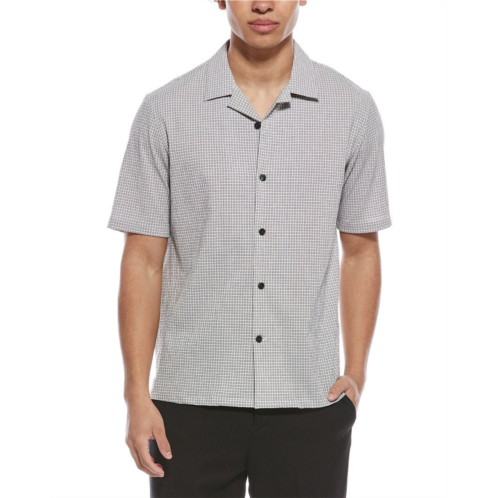 Theory daze micro seersucker shirt