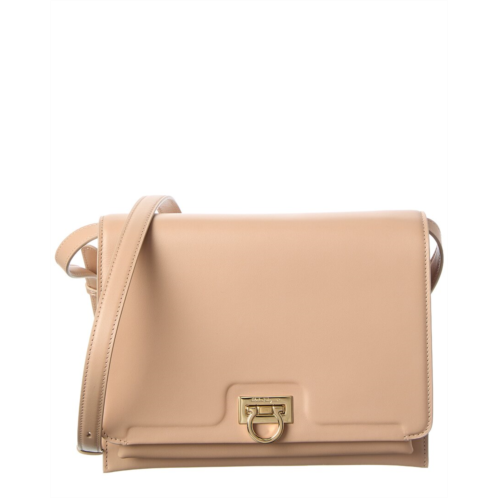 Salvatore Ferragamo Ferragamo trifolio leather shoulder bag