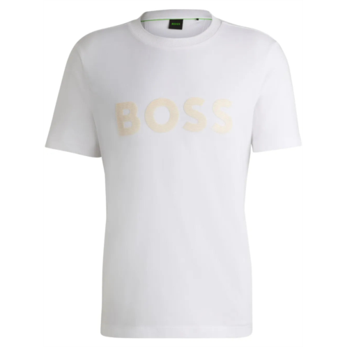 Hugo Boss mens tee mirror 2 crewneck t-shirt white