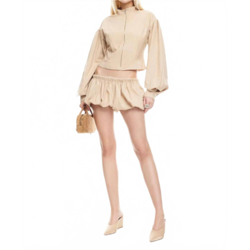 Lioness eclipse jacket in beige plaid