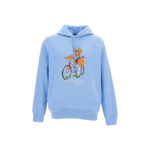 POLO RALPH LAUREN light blue printed hoodie