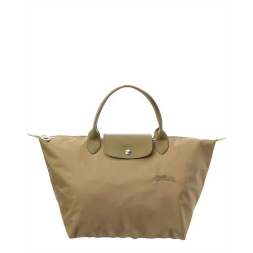 Longchamp le pliage green medium canvas handbag