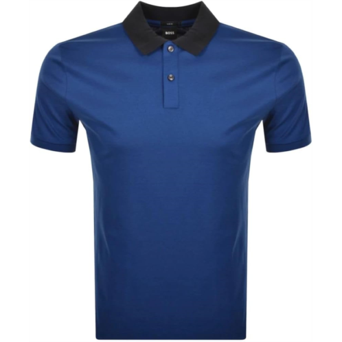Hugo Boss mens phillipson 117 short sleeve polo royal blue