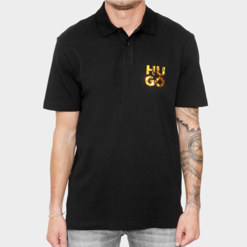 Hugo Boss Hugo mens diridupol short sleeve polo shirt black