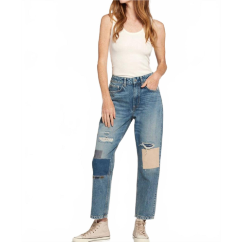 CURRENT/ELLIOTT boy genius boyfriend jeans in blue