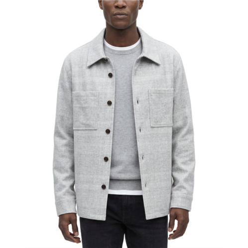 Theory knit wool-blend overshirt
