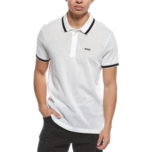 Hugo Boss paddy mesh heritage polo shirt