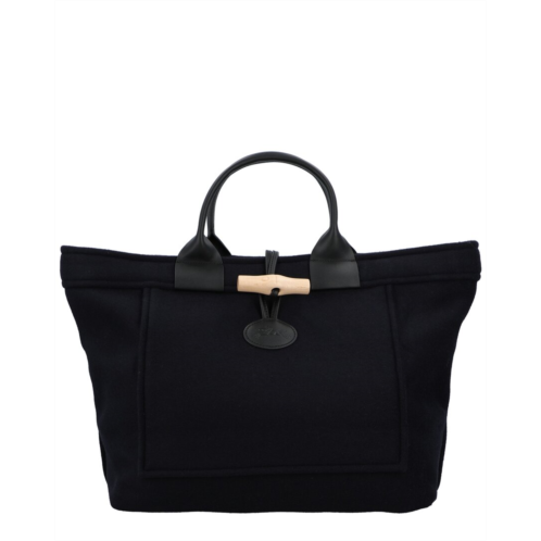 Longchamp le roseau canvas shopper