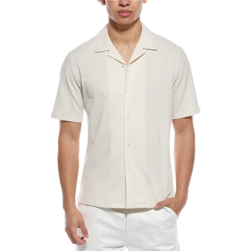 Theory daze micro seersucker shirt