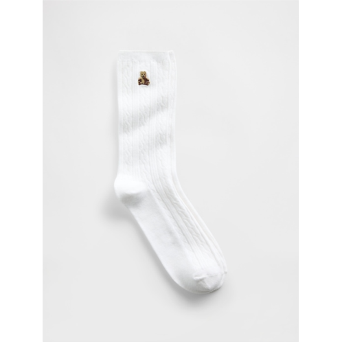 Gap Brannan Bear Cable-Knit Crew Socks