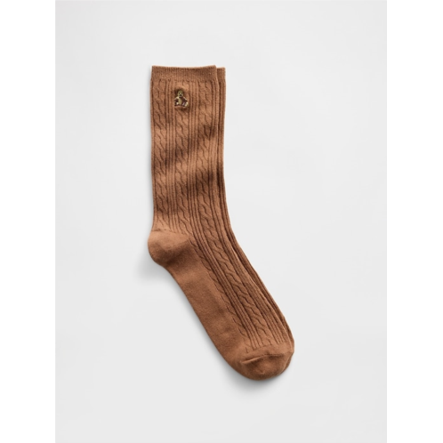 Gap Brannan Bear Cable-Knit Crew Socks