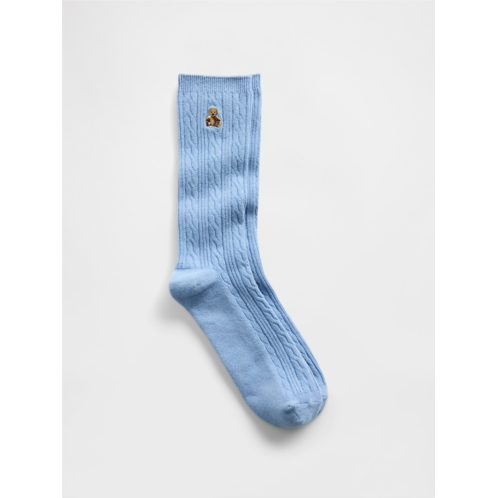Gap Brannan Bear Cable-Knit Crew Socks