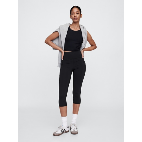 GapFit Recycled Sky High Studio Crop Leggings