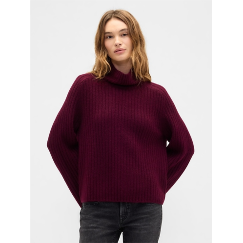 Gap Relaxed Ribbed Mockneck Sweater