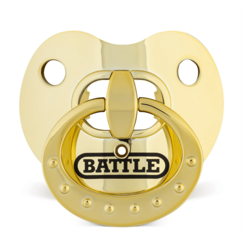 Battle Kids Chrome Binky Oxygen Football Mouth Guard Gold