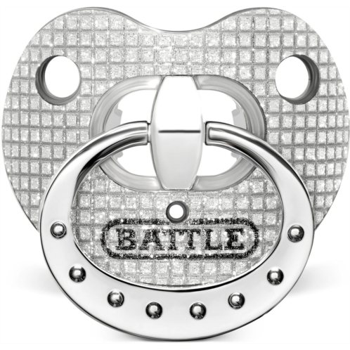 Battle 3-D Diamonds Binky Oxygen Mouth Guard Silver