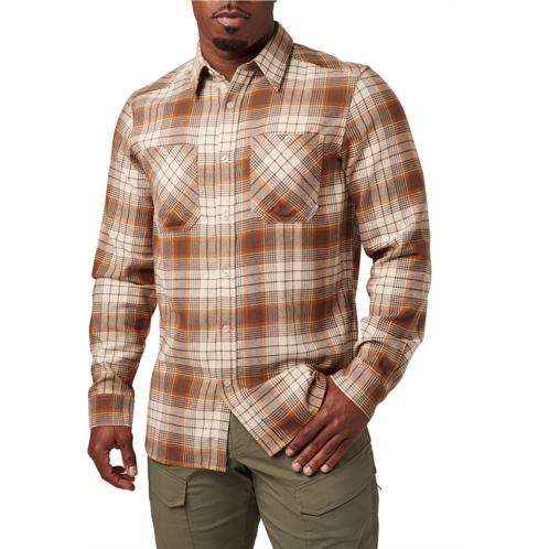 5.11 Tactical Mens Silverwood Flannel Plaid Long Sleeve Shirt