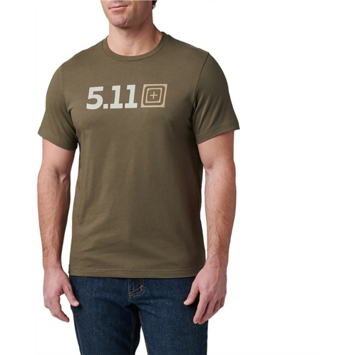 5.11 Tactical Mens Logo Scope Short Sleeve Shirt Ranger Green