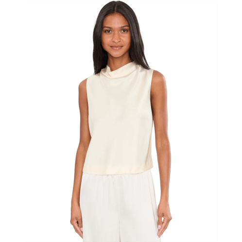 Womens Vince Cropped Cowl Neck Top