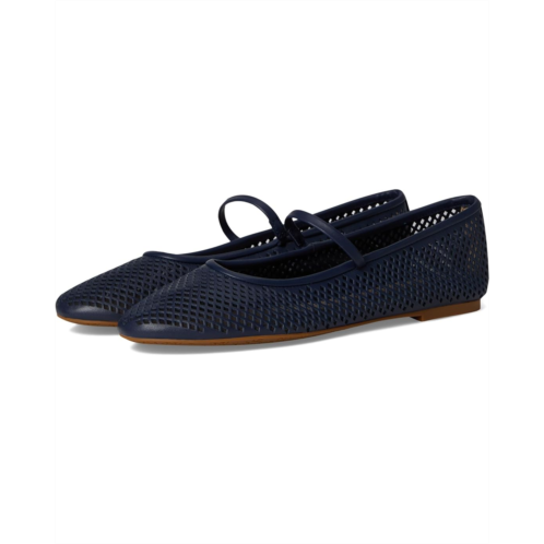 POLO RALPH LAUREN Jayna Perforated Leather Mary Jane Flats