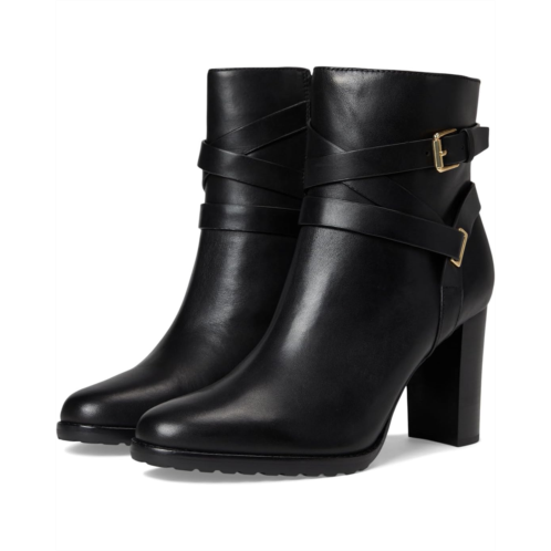 POLO RALPH LAUREN Collins Burnished Leather Bootie Heel