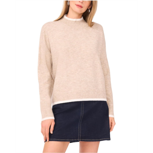 Vince Camuto Long Sleeve Mock Neck with Tipping