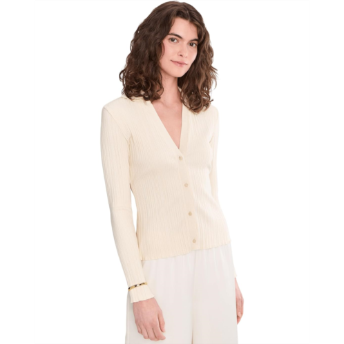 Womens Vince Variegated Rib Polo