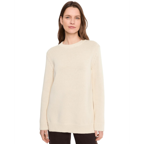 Womens Vince Crew Neck Sweater Tunic