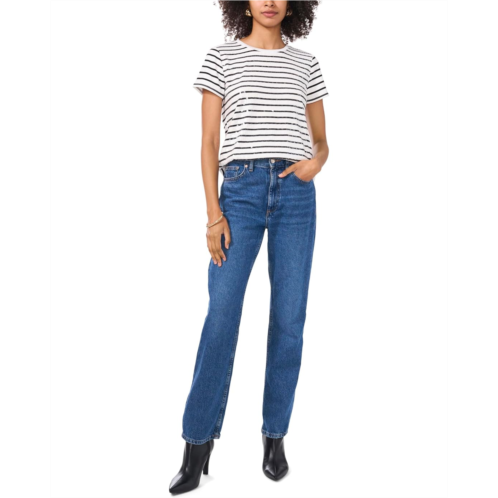 Vince Camuto Sequin Striped Tee