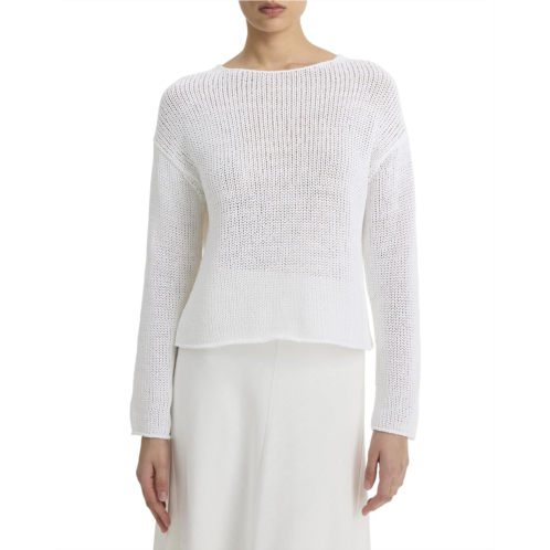 Womens Vince Coated Cotton Pullover