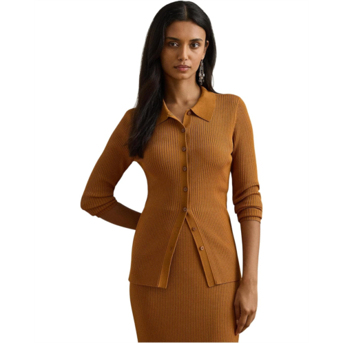 Polo RALPH LAUREN Rib-Knit Long-Sleeve Polo Cardigan