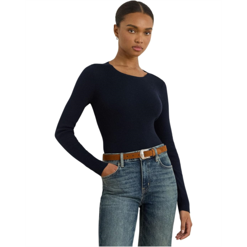POLO RALPH LAUREN Rib-Knit Cotton-Blend Crew Neck Sweater
